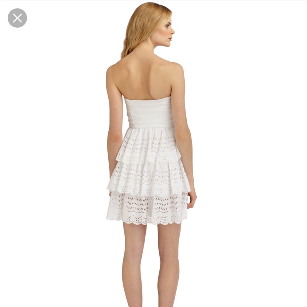 Cynthia Steffe Vanessa Tiered Eyelet Dress